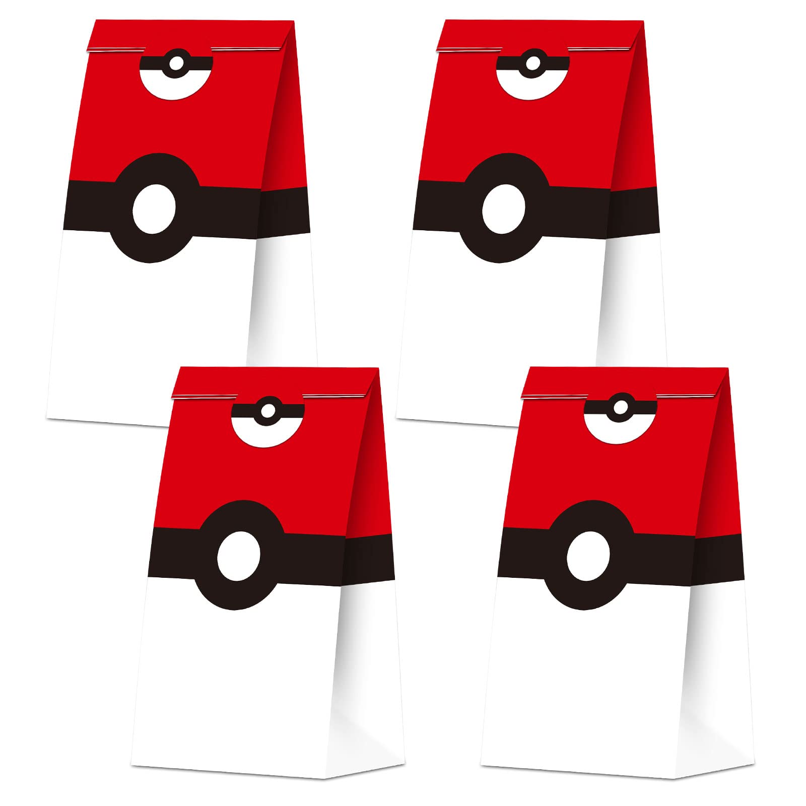 30 PCS Pokemon Party Favor Bags - Game Theme Birthday Candy Gifts for Kids & Adults - Party Decorations & Supplies