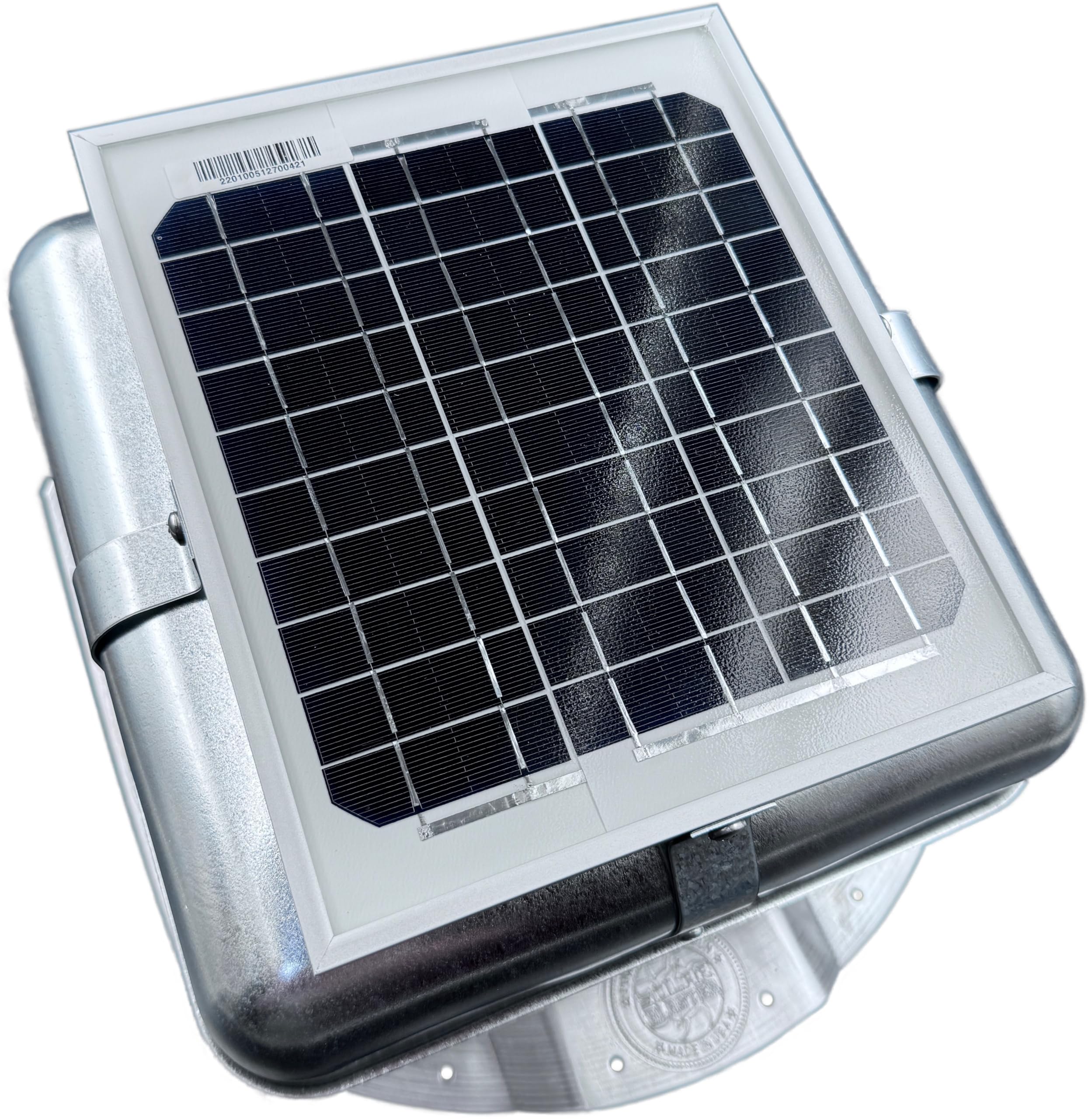 Solar-Powered Roof Ventilation Fan - Galvanized Steel Attic Fan with Solar Panel for Home & RV | Energy-Efficient Roof Vent for Cooling & Moisture Control | Perfect for Hot Climates, Garages & Sheds