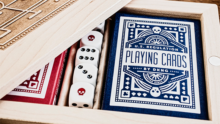 Premium DKNG (Blue Wheel) Playing Cards - High-Quality Deck for Poker, Magic Tricks & Card Games - Perfect for Casino Nights, Family Gatherings & Travel Entertainment