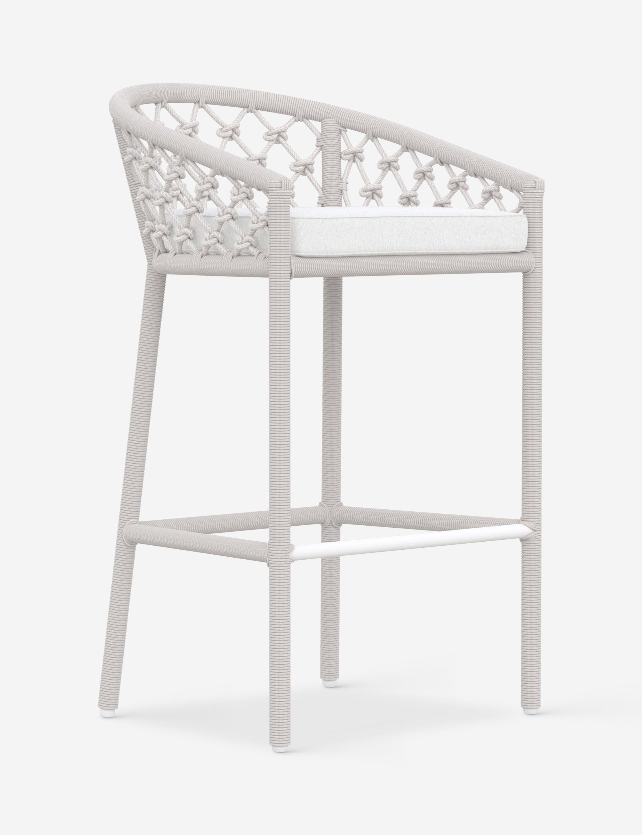 Premium Gibbs Indoor/Outdoor Bar Stool - Weather-Resistant & Comfortable Counter Height Stool for Kitchen Island, Patio, Deck & Bar - Modern Home & Commercial Use