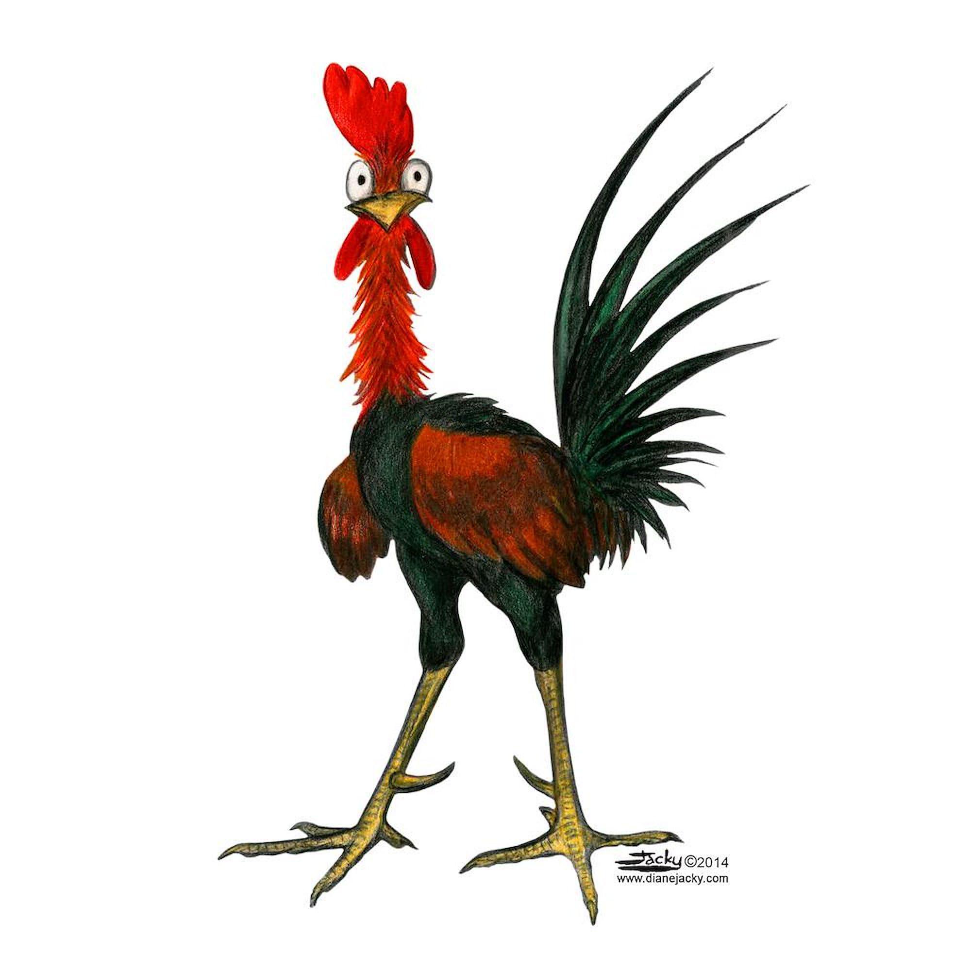 Crazy Rooster Ceramic Coffee Mug 11 oz (325 ml) - Funny Novelty Gift for Coffee Lovers, Perfect for Home, Office & Gifts