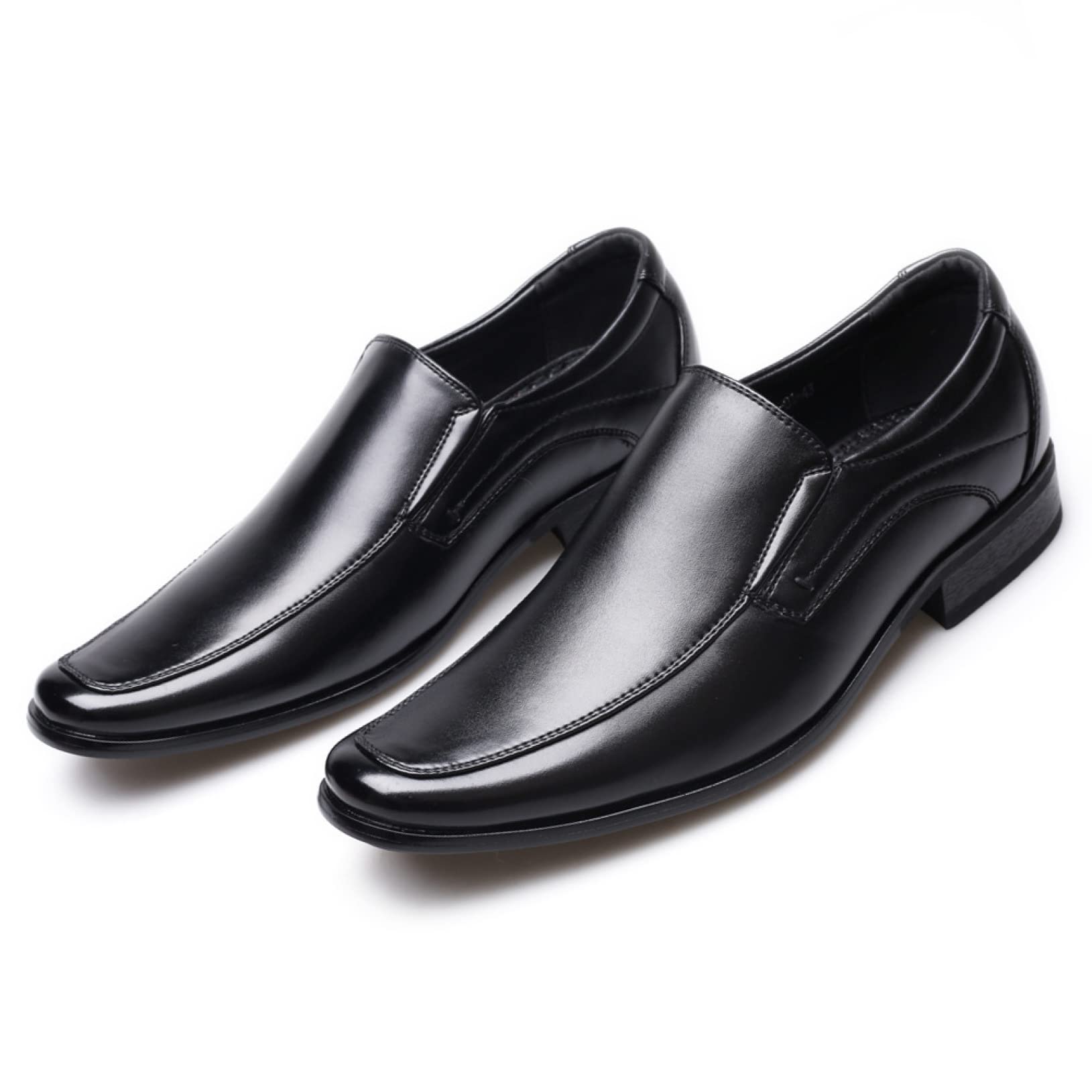 Men's Classic Loafer Business Dress Shoes - Elegant Formal Slip-On Oxfords for Wedding & Office (Black/Brown) | Perfect for Business Meetings, Corporate Events & Special Occasions