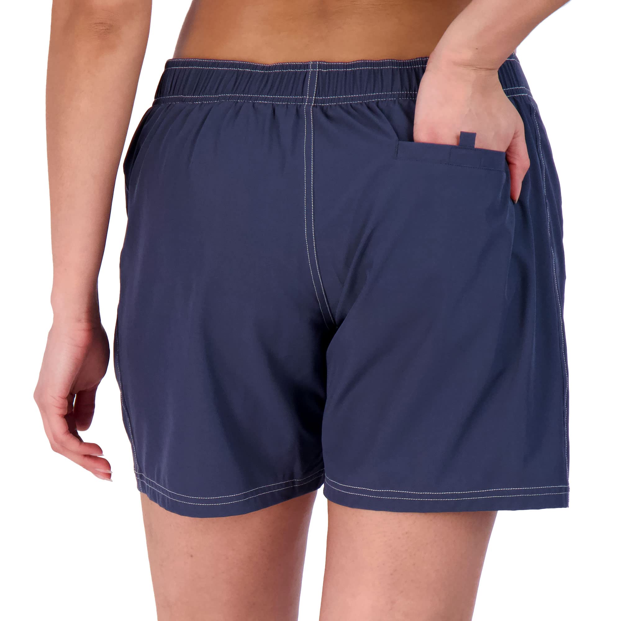 ZeroXposur Women's 6 Inch Inseam Swim Shorts - Quick Dry Hybrid Board Shorts with Brief Liner for Swimming, Surfing & Beach Activities | Perfect for Pool, Vacation & Water Sports
