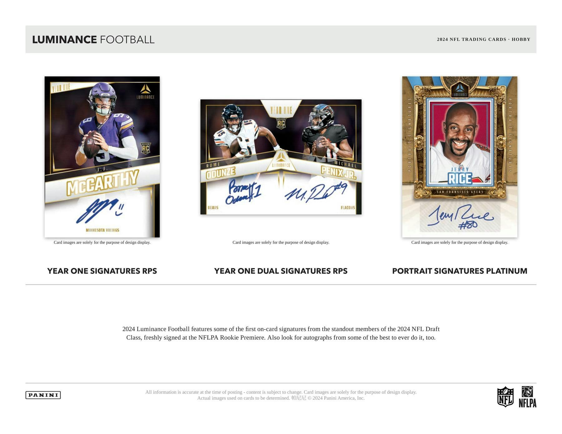 2024 Panini Luminance Football Hobby Box - Exclusive Trading Cards for Collectors & NFL Fans - Perfect for Sports Memorabilia Collections & Fantasy Football Gifts