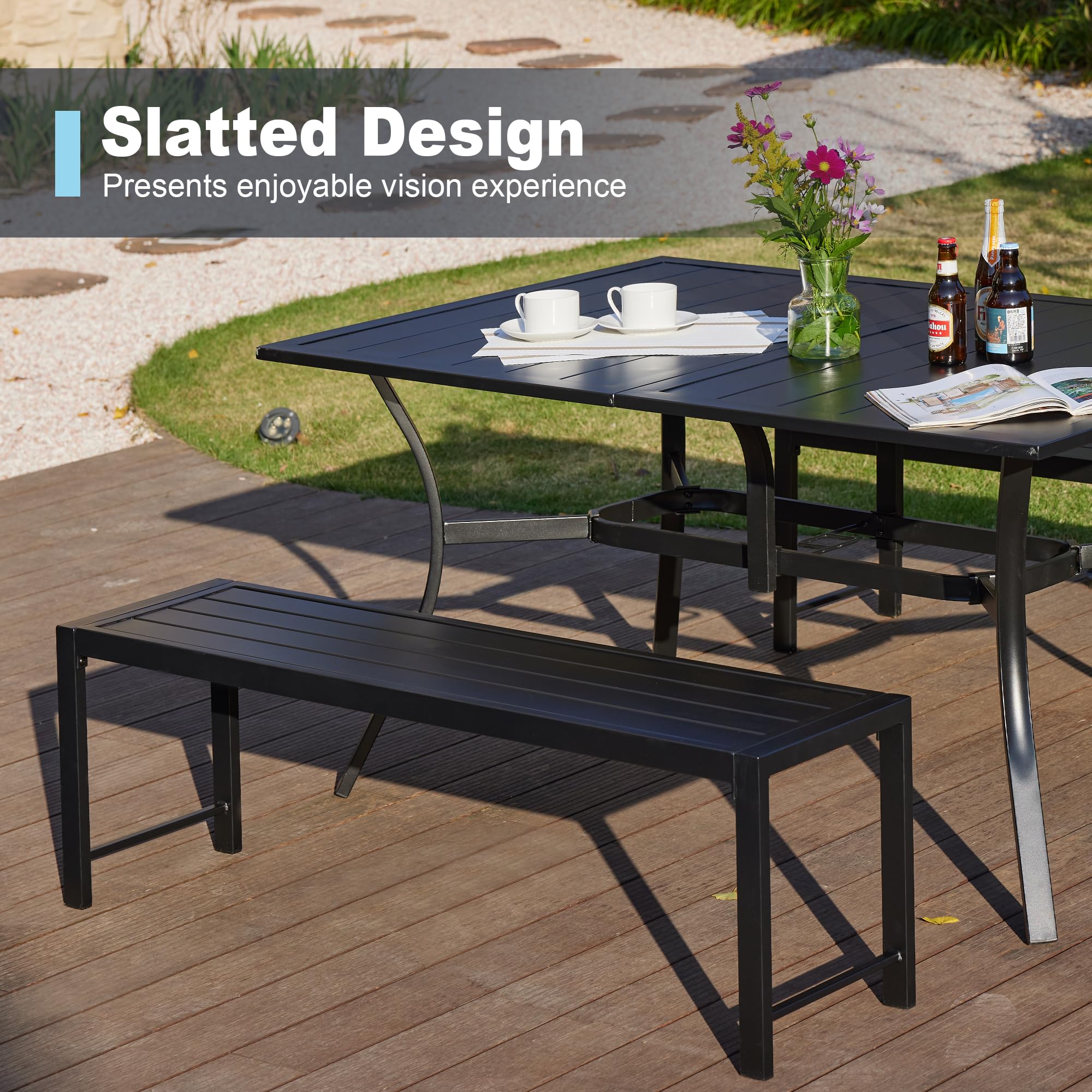 VICLLAX 3-Piece Outdoor Dining Set - 59