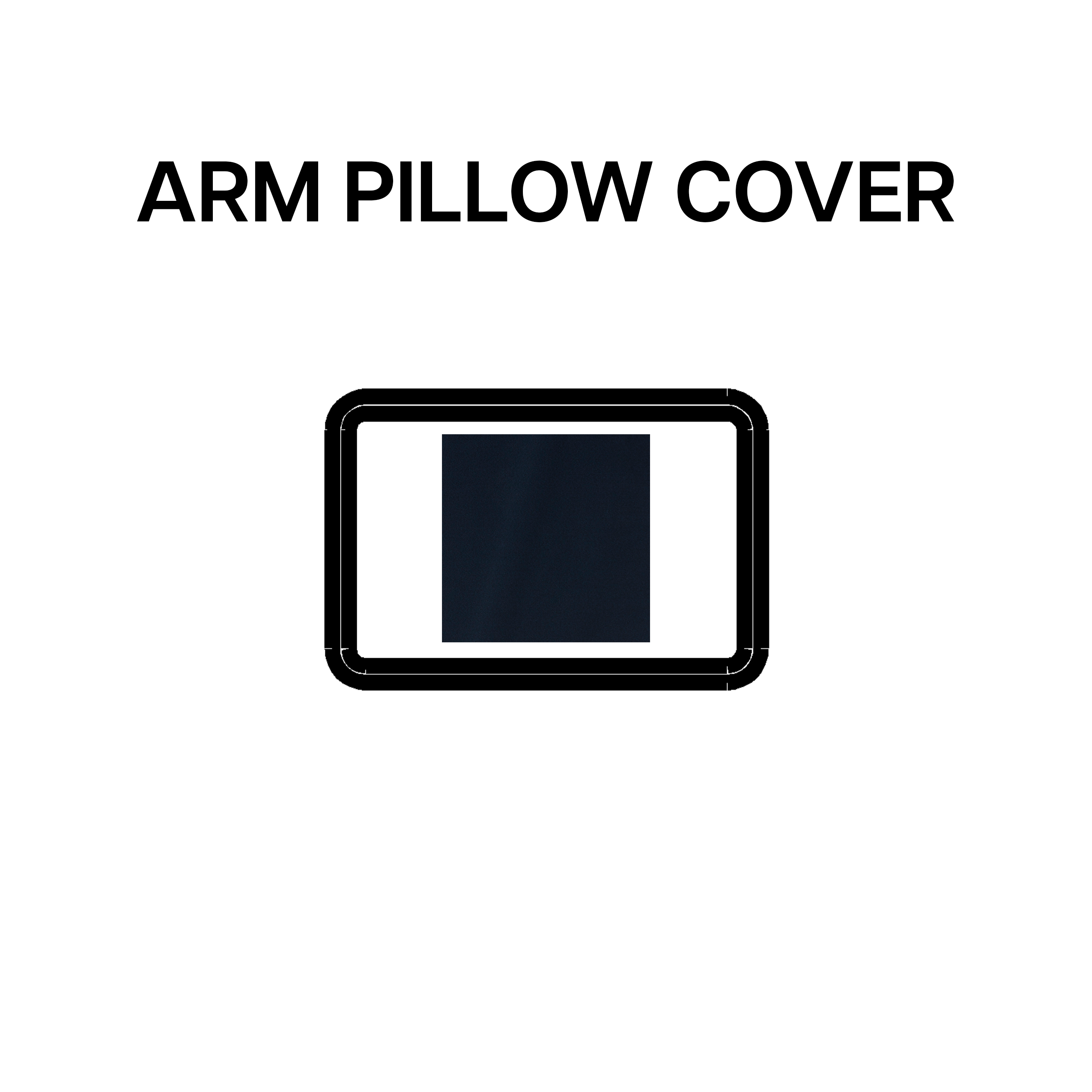 Indigo Blue Arm Pillow Cover BP 639 75 - Soft & Comfortable Pillowcase for Sofa, Bed, Couch - Perfect for Home Decor, Living Room, Bedroom Relaxation