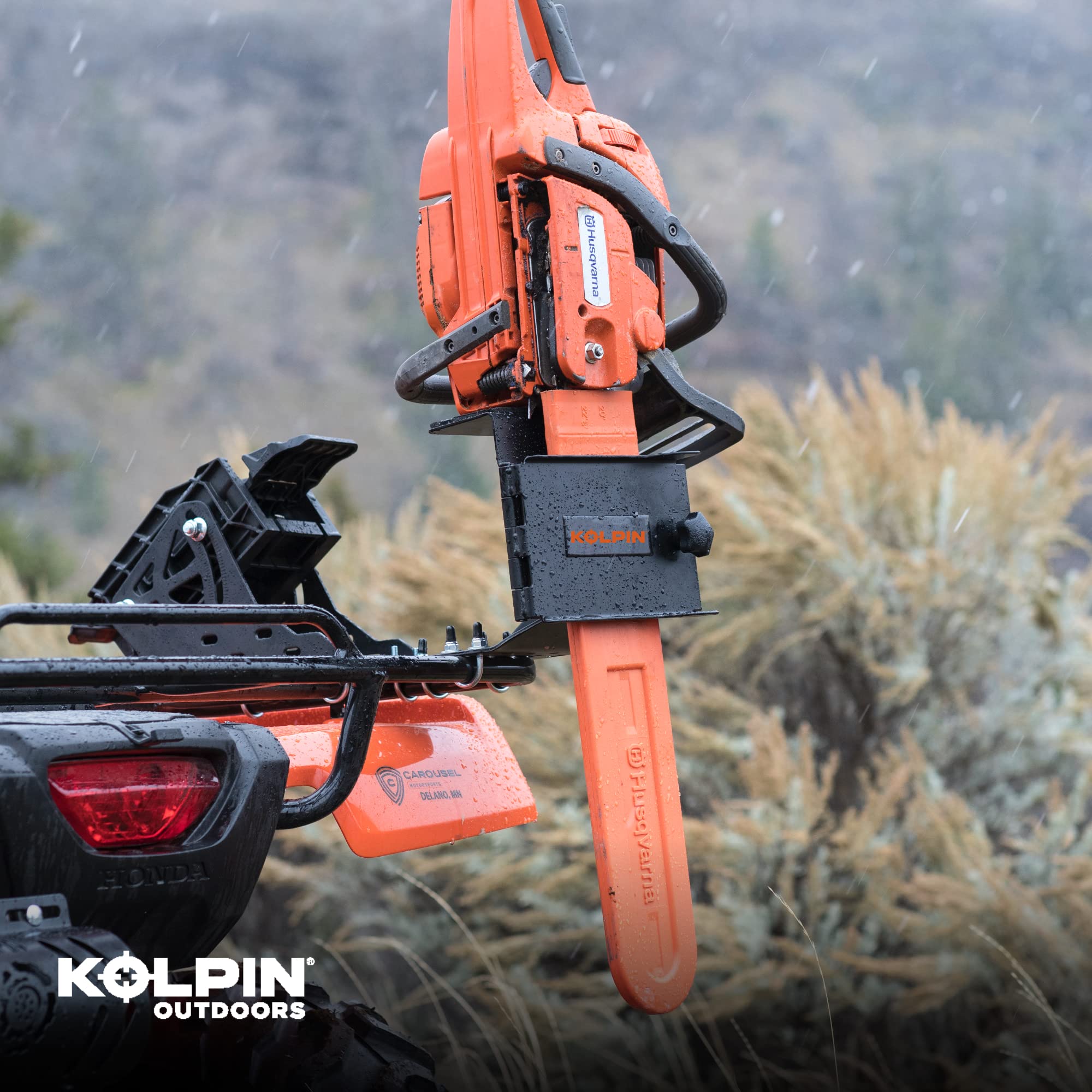 Kolpin Universal Saw Press - Heavy Duty Black Clamp for Woodworking & DIY Projects | Perfect for Cutting, Sawing & Crafting