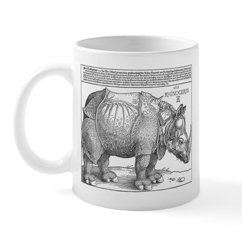 White - Durer Rhino Mug