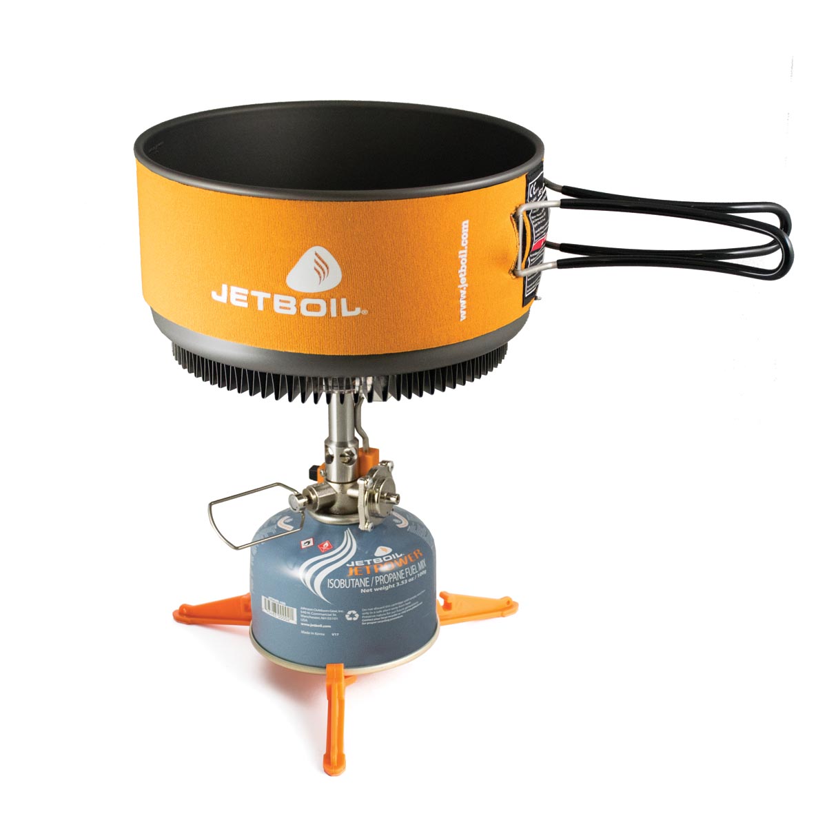 Jetboil MightyMo Compact Camping Stove - Portable Backpacking Gas Burner for Outdoor Cooking, Hiking & Emergency Preparedness | Fast Boiling Water for Coffee, Tea & Meals on the Go