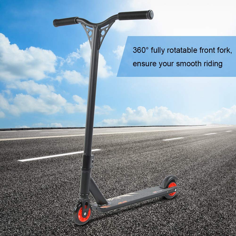 EVTSCAN 360° Stunt Scooter for Adults & Kids - Adjustable Fixed Bar, Durable Outdoor Kick Scooter for Tricks & Commuting - Perfect for Skate Parks, Streets & Daily Transportation