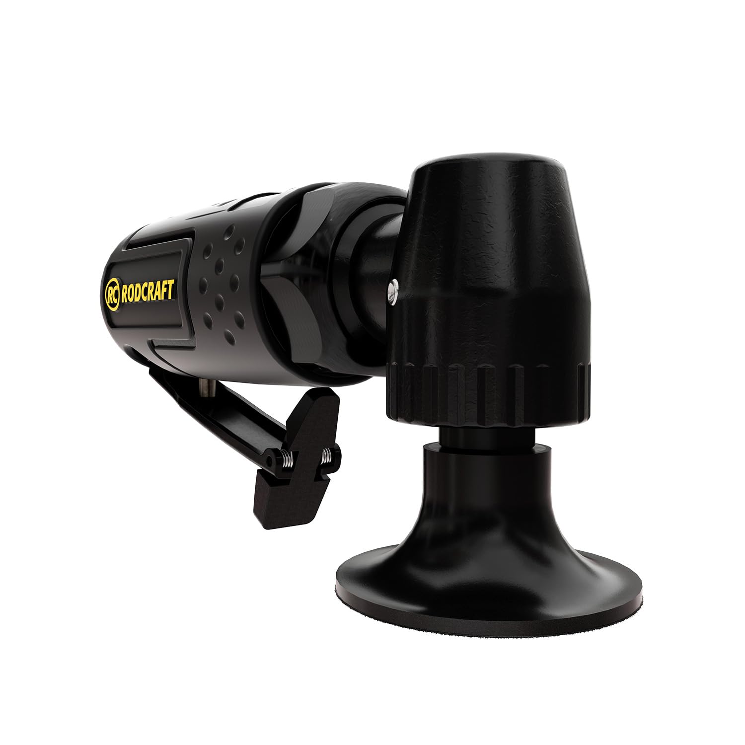 RC7601 Mini Air Disc Sander Angled - Compact Pneumatic Tool for Woodworking, Metal Polishing & DIY Projects | Perfect for Tight Spaces & Detailed Sanding