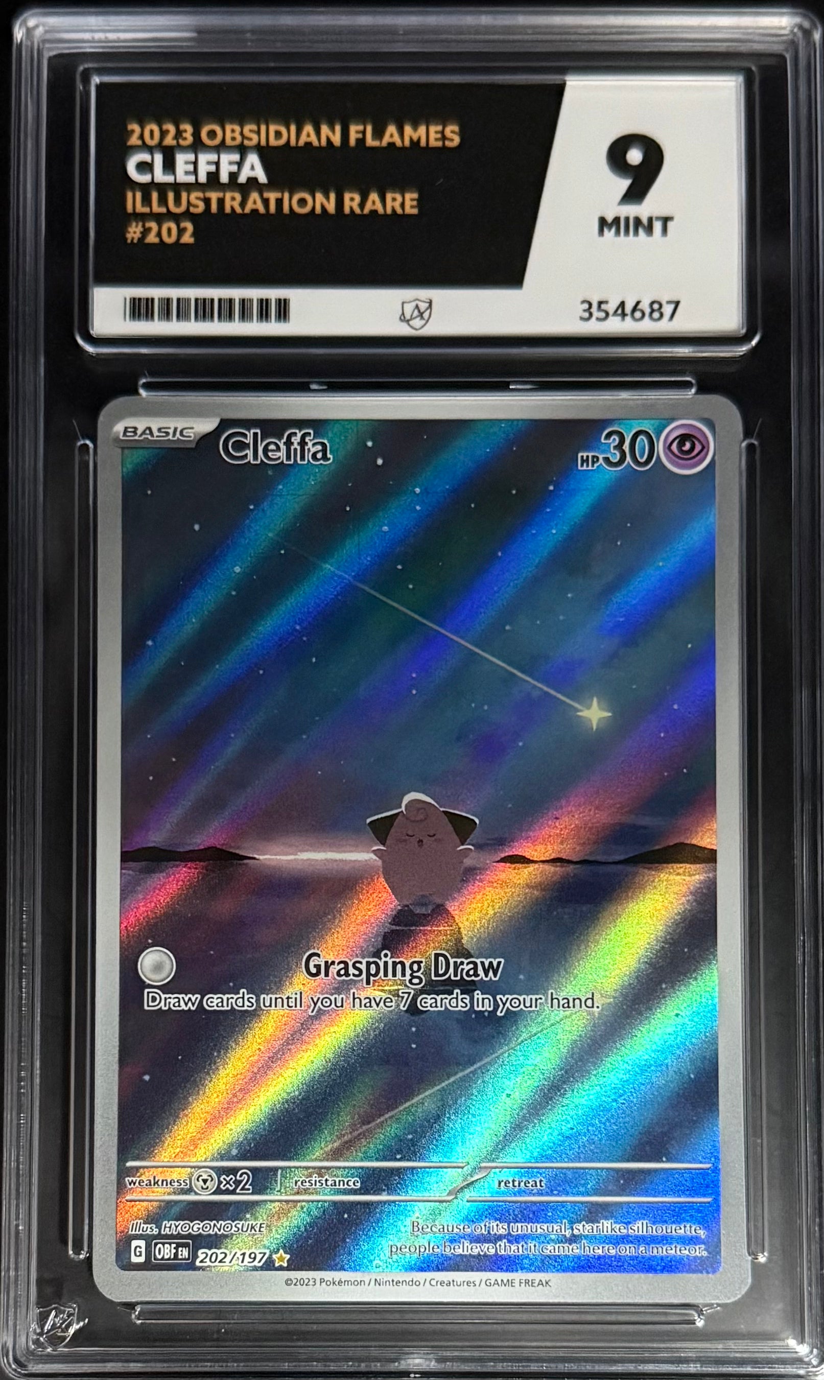 Pokemon Cleffa 202/197 - Obsidian Flames 2023 ACE9 Trading Card - Rare Collectible for Pokemon TCG Players & Fans - Perfect for Battles, Trading, and Display