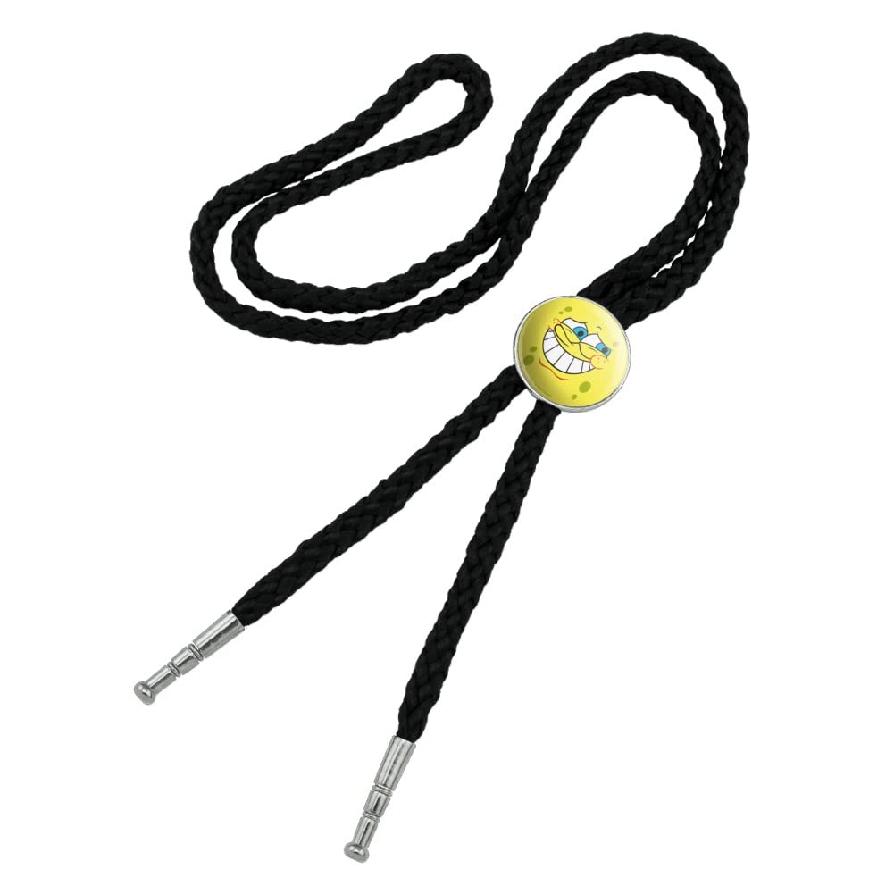GRAPHICS & MORE SpongeBob Guilty Face Western Cowboy Bolo Tie - Fun Novelty Neckwear for Western Parties, Cosplay & Cartoon Fans