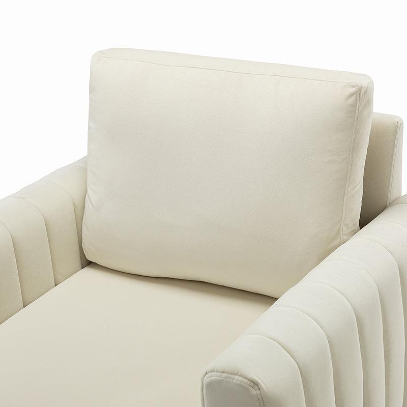 Luxury Didyme Velvet Club Armchair - Modern Accent Chair for Living Room, Bedroom & Office - Plush Upholstered Lounge Chair with Sturdy Wooden Legs - Perfect for Reading Nook, Home Theater & Cozy Spaces