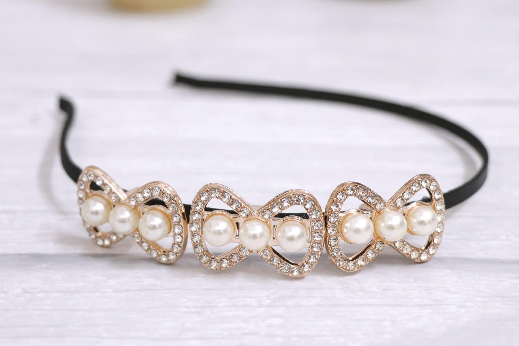 Elegant White Shiny Hair Bands for Women & Girls – 2PCS Set for Weddings, Parties & Special Occasions | Hair Accessories, Head Wraps & Beauty Care