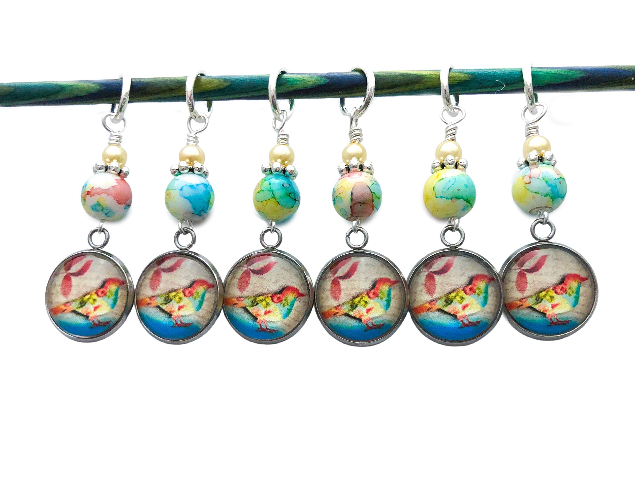 Colorful Bird Stitch Markers for Knitting & Crochet - Perfect Gift for Knitters - Ideal for Yarn Projects, DIY Crafts & Handmade Gifts