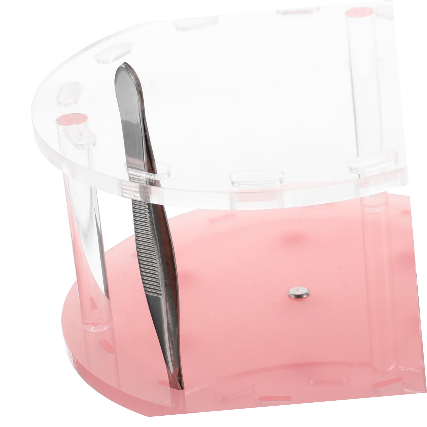 FOMIYES 12-Hole Rotatable Tweezer Stand Holder - Professional Eyelash Extension Tool Organizer for Lash Technicians - Perfect for Salon, Spa & Home Use