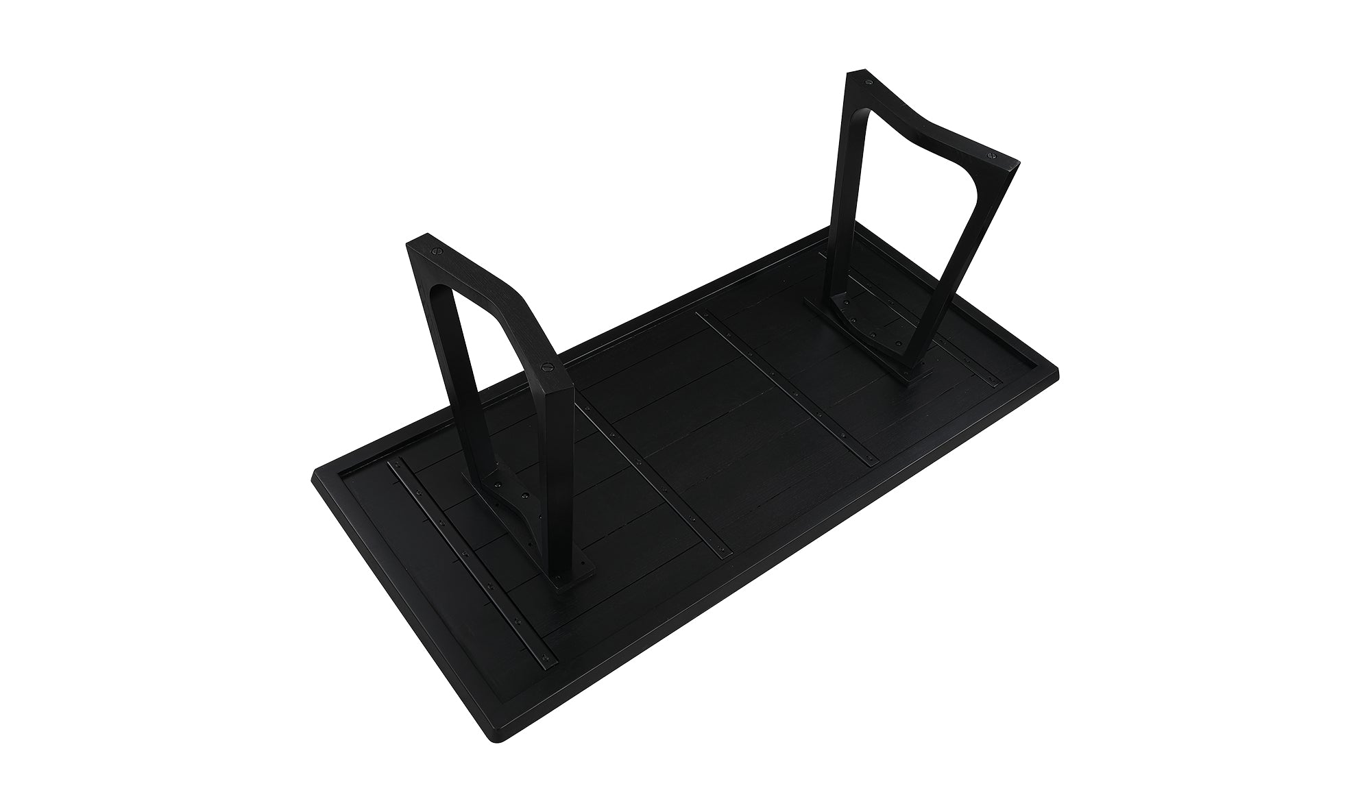 Silas Rectangular Dining Table - Modern Black Wooden Table for Kitchen & Dining Room | Perfect for Family Gatherings & Dinner Parties