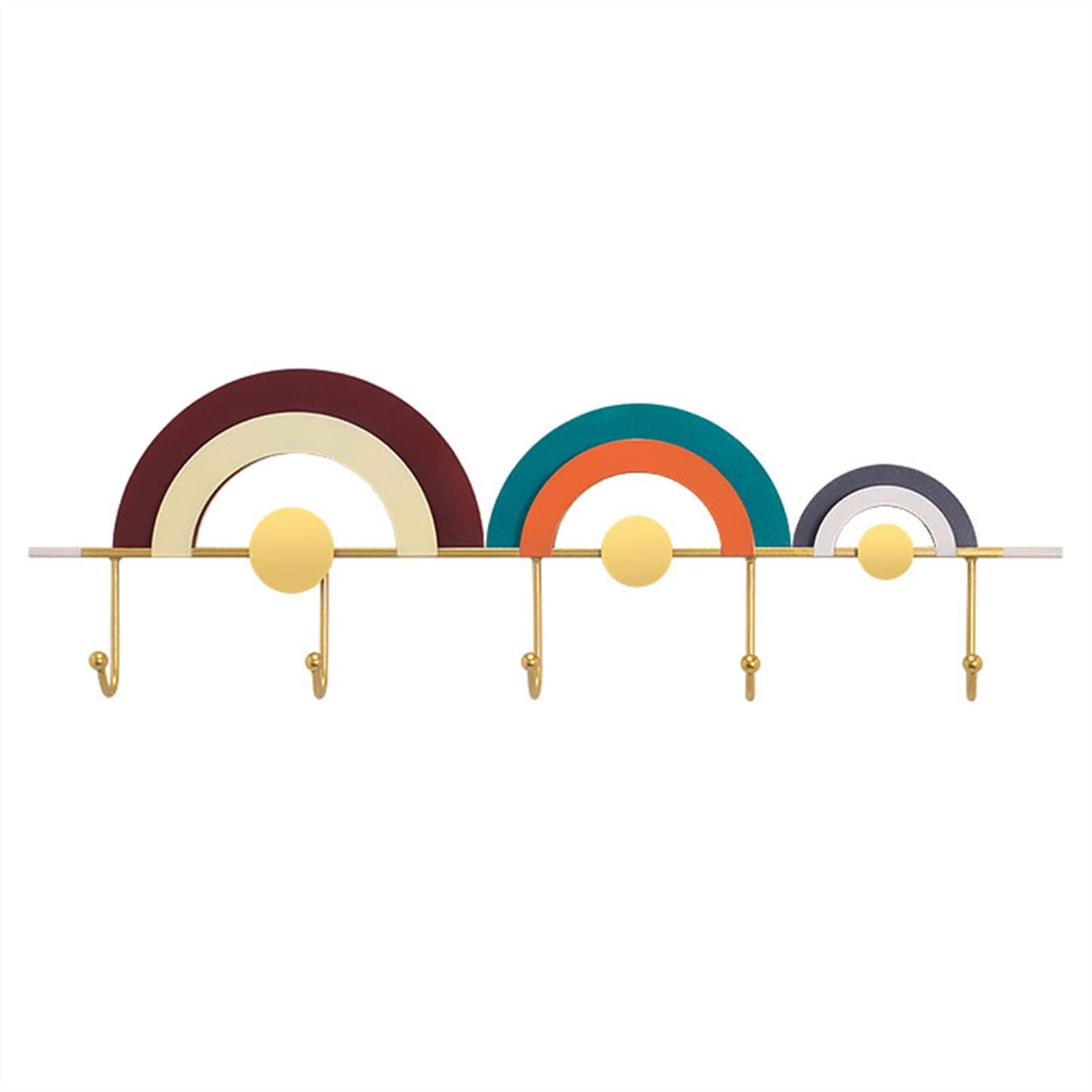 Modern Metal Wall-Mounted Coat Rack - Space-Saving for Entryway & Bedroom