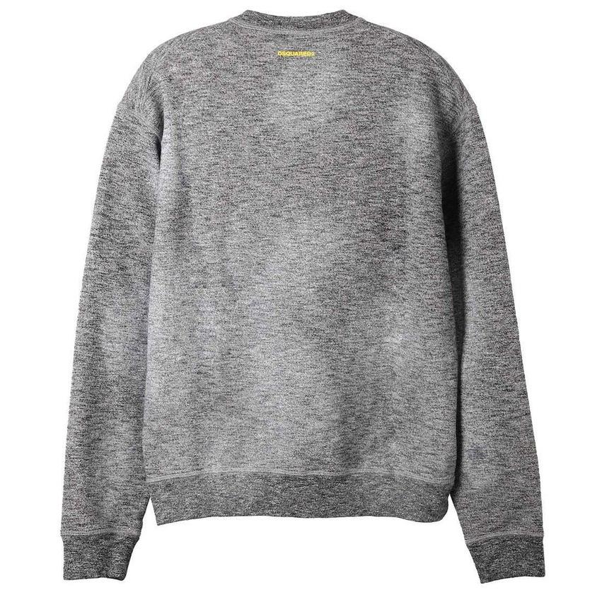 DSQUARED2 Grey ICON Sweatshirt for Men - Premium Cotton Pullover Hoodie | Streetwear Fashion & Casual Outfit Essential