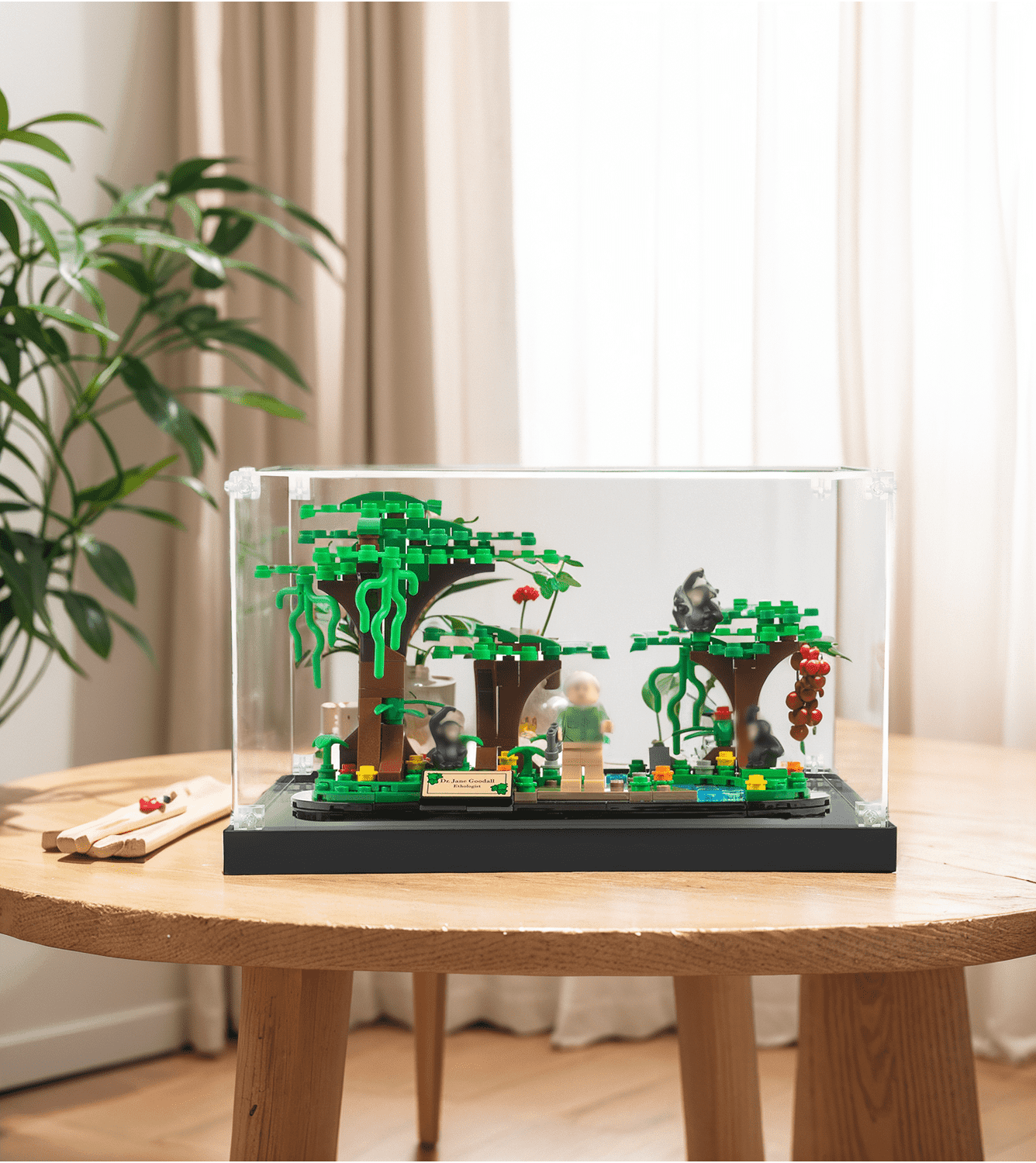 LEGO Creator Jane Goodall Tribute 40530 Display Case - Premium Acrylic Showcase for LEGO Collectibles | Perfect for Home Office Decor & Gift Giving