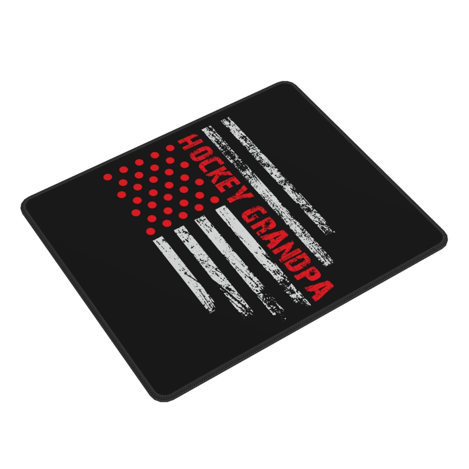 SIYTUAU Hockey Grandpa USA Flag Mouse Pad - Waterproof, Non-Slip Rubber Gaming Mousepad (10x12 inches) for Laptop, Office & PC Use - Perfect for Work, Gaming & Patriotic Decor