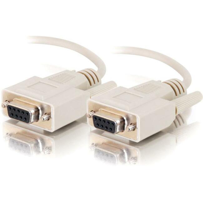 10Ft DB9 Female to Female Straight Through Serial Cable - Reliable Data Transfer for Industrial Equipment, POS Systems & Networking Devices