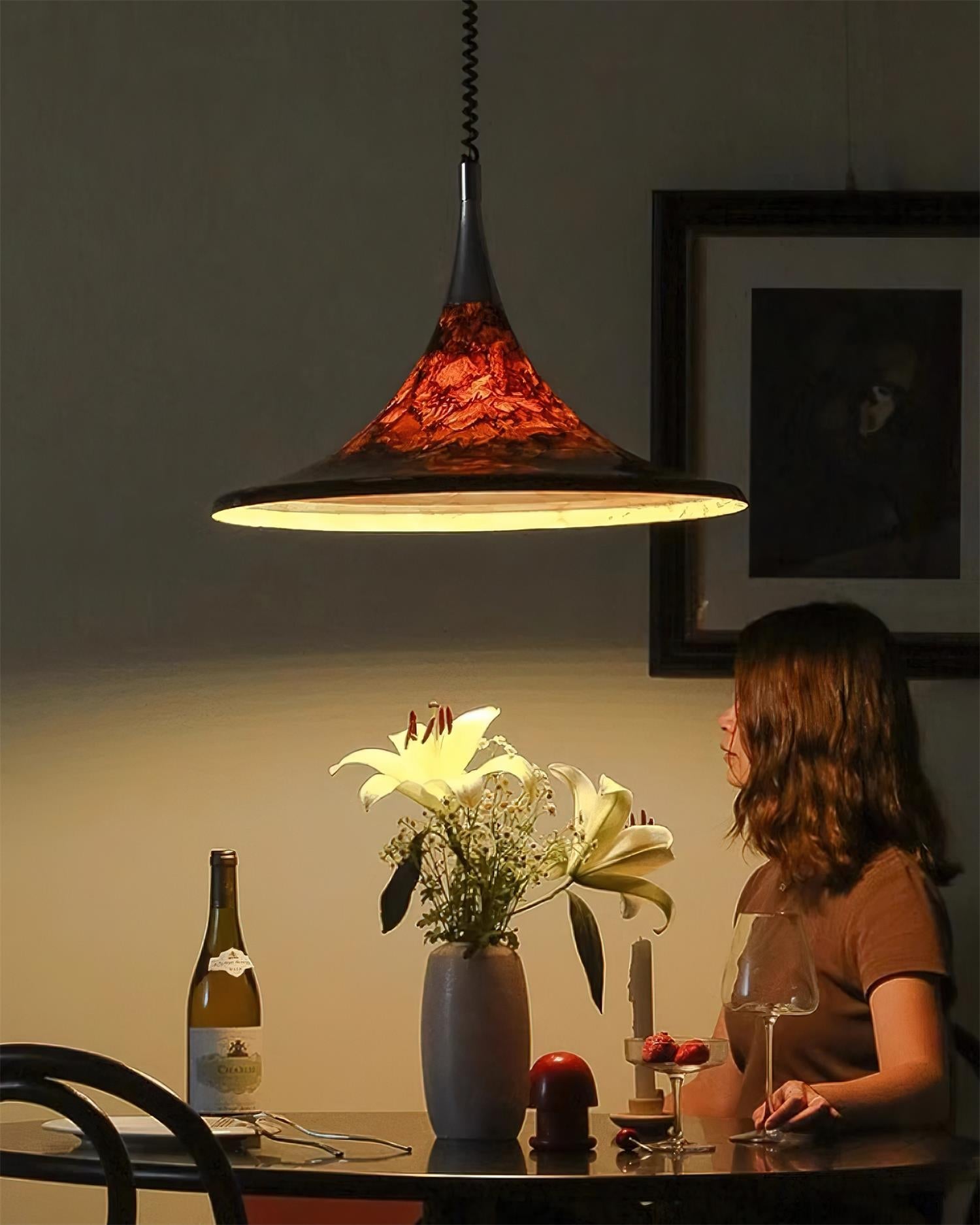 Horn of Light Pendant Lamp - Modern Nordic Style Chandelier for Living Room, Bedroom & Dining Room Decor