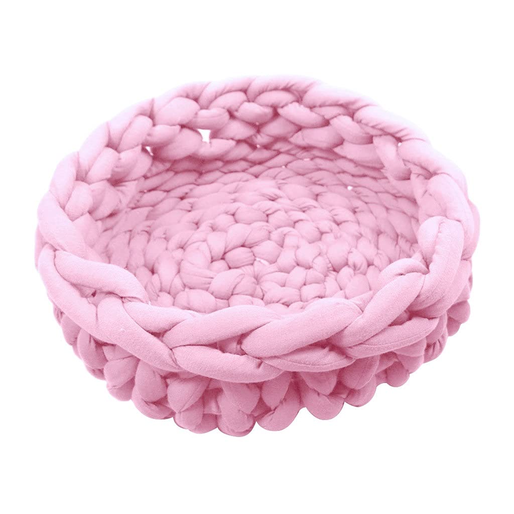Premium Handwoven Cotton & Wool Pet Bed - Soft & Warm Kennel Mat for Dogs & Cats - Large Size, Breathable & Durable - Perfect for Home, Crate & Travel Use