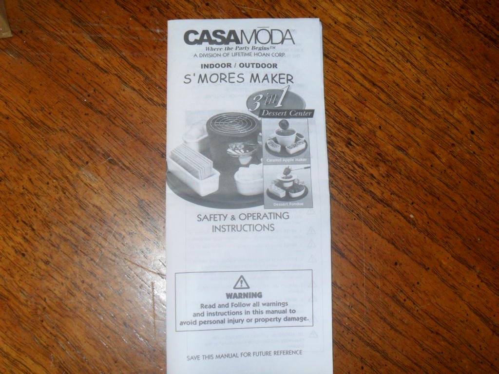 3-in-1 S'mores Maker & Dessert Center - Portable Campfire Treats Kit for Indoor/Outdoor Parties, BBQs & Family Gatherings