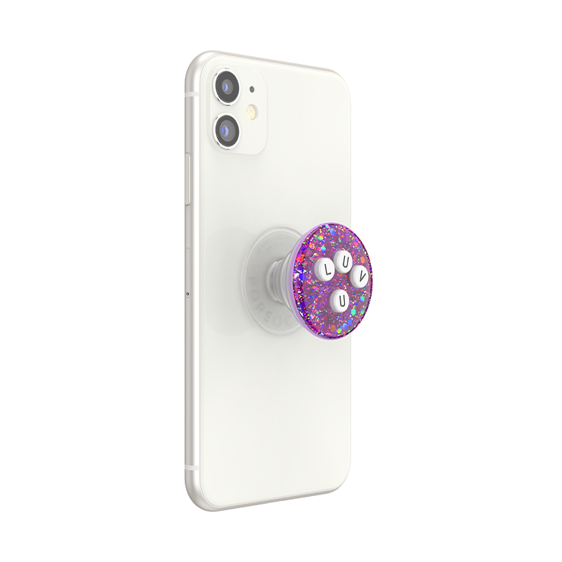 Luv U PopGrip - Swappable Phone Grip & Stand for iPhone, Samsung & More | Perfect for Selfies, Video Calls & Secure Phone Handling