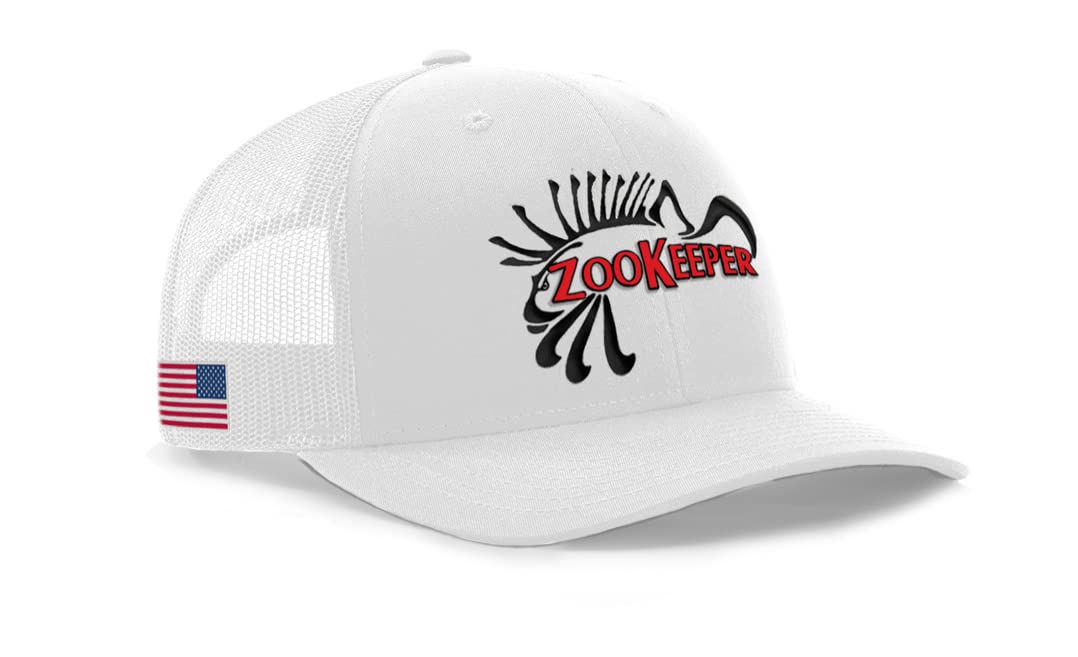 ZooKeeper Trucker Hat with Logo - Adjustable Mesh Back Cap for Outdoor, Hiking, and Casual Wear