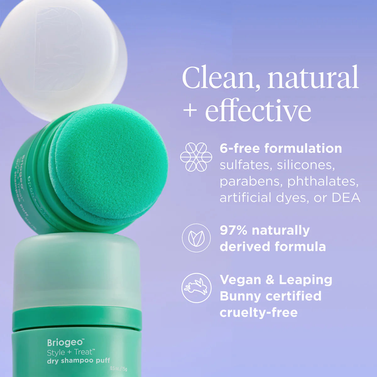 Style & Treat Dry Shampoo Puff - Volumizing & Refreshing Hair Powder for Oily Hair - Perfect for Travel, Gym & On-The-Go Hair Care