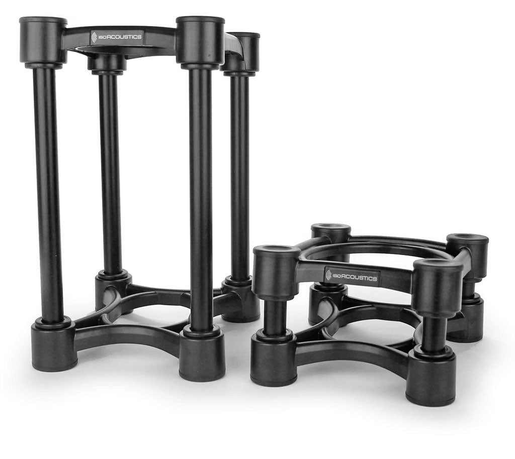 Isoacoustics ISO 130 Studio Monitor Speaker Isolation Stands - Pair - Reduce Vibrations & Improve Sound Clarity for Home Studios & Professional Recording
