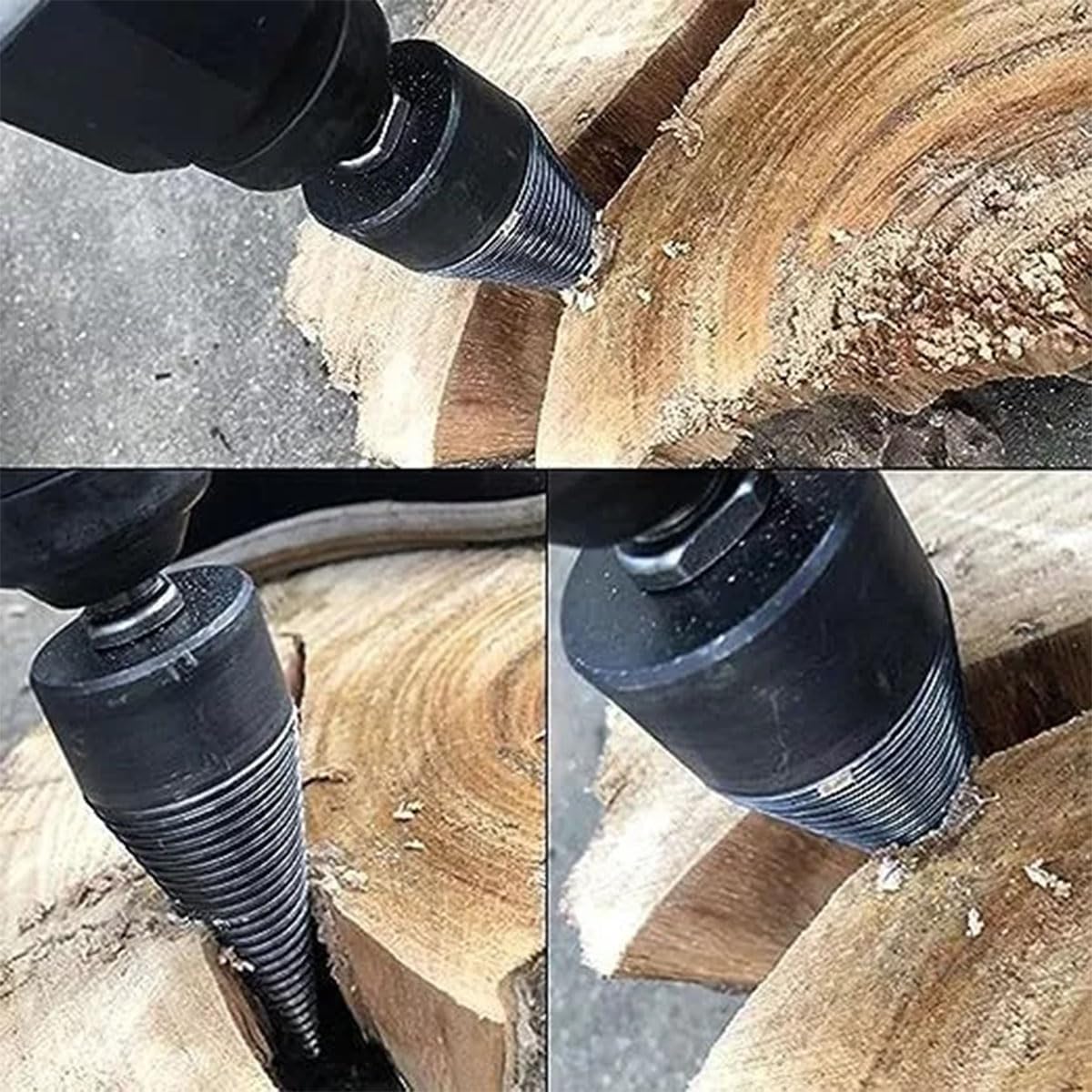 Shirem Easysplit Drill Bit - 32mm/42mm Wood Log Splitter & Firewood Drill Bit for Easy Wood Splitting | Perfect for Firewood Preparation, DIY Woodworking, and Camping