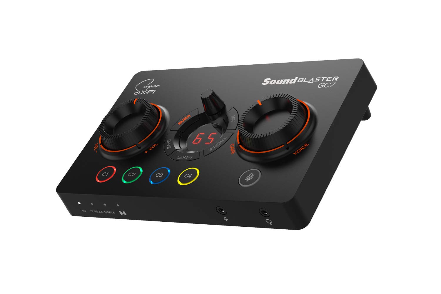 Creative Sound Blaster GC7 Gaming DAC & Amp - Programmable Buttons, Super X-Fi, 7.1 Virtual Surround, Battle Mode, Scout Mode, GameVoice Mix - Compatible with PC, PS4/PS5, Nintendo Switch & Xbox - Perfect for Competitive Gaming & Live Streaming