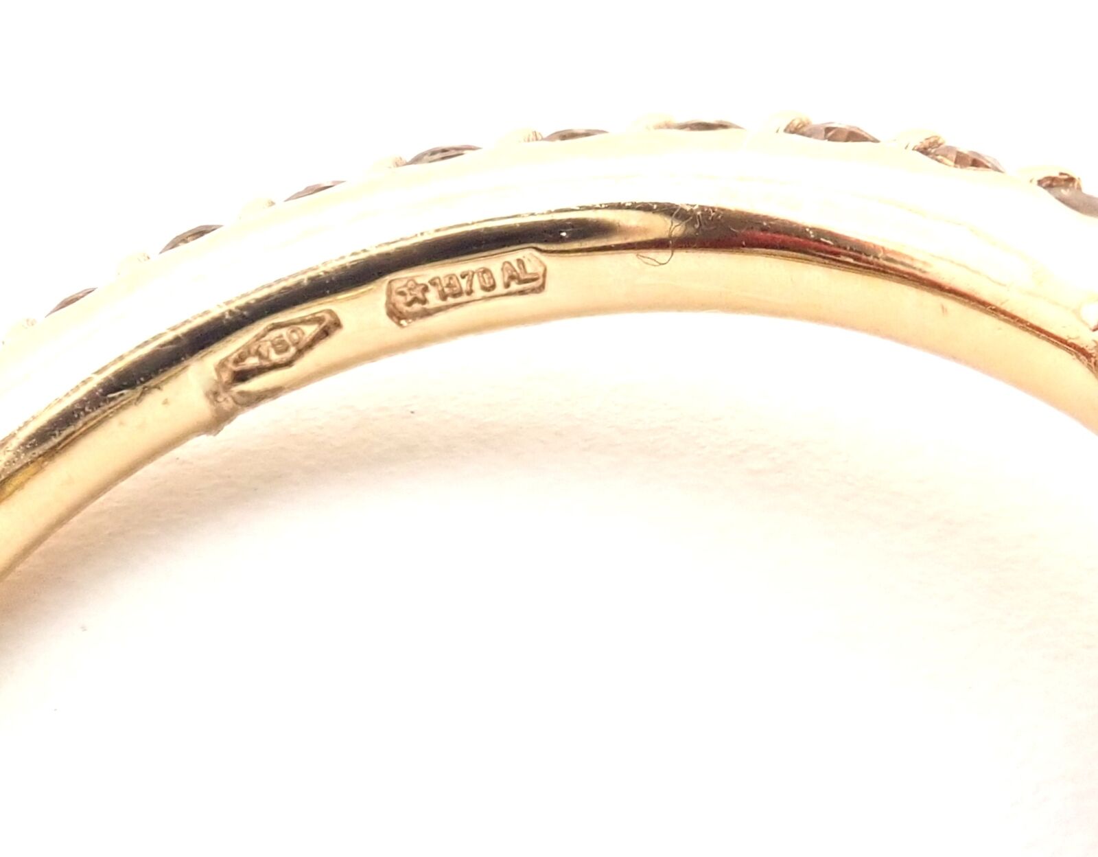 Authentic Pomellato Baby 18K Rose Gold Cognac Diamond Lemon Quartz Ring for Women - Elegant Jewelry Gift for Anniversary, Birthday & Special Occasions
