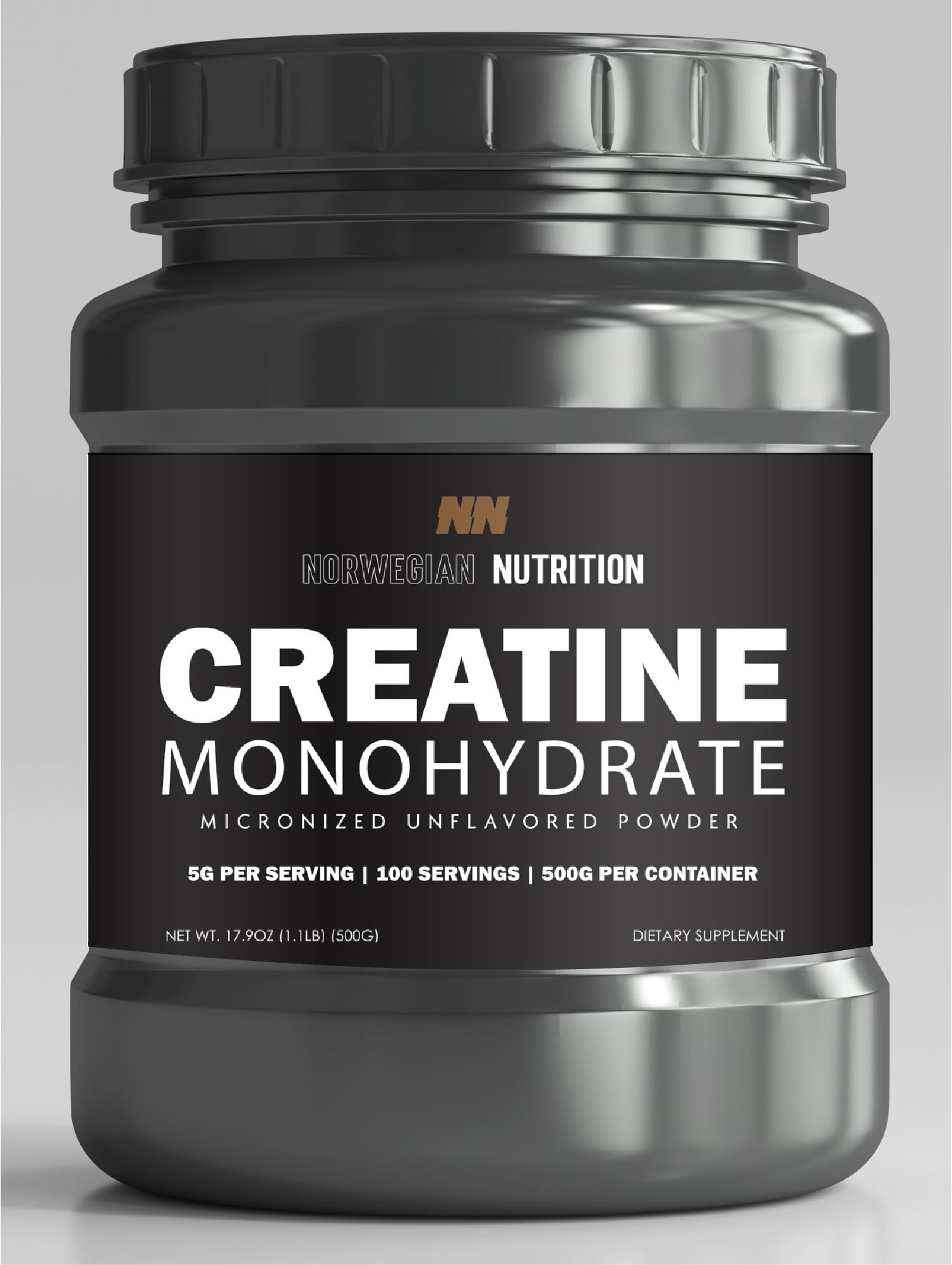 Premium 500g Creatine Monohydrate Powder - Unflavored Muscle Building Supplement for Athletes & Bodybuilders - Supports Strength, Endurance & Recovery - Ideal for Pre/Post Workout & Fitness Training