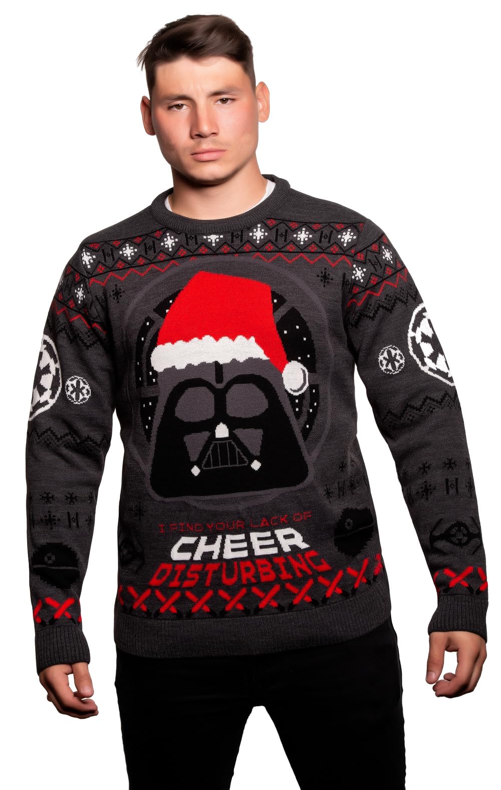Star Wars Darth Vader Ugly Christmas Sweater for Men & Women - Holiday Gift, Cosplay & Themed Party Outfit