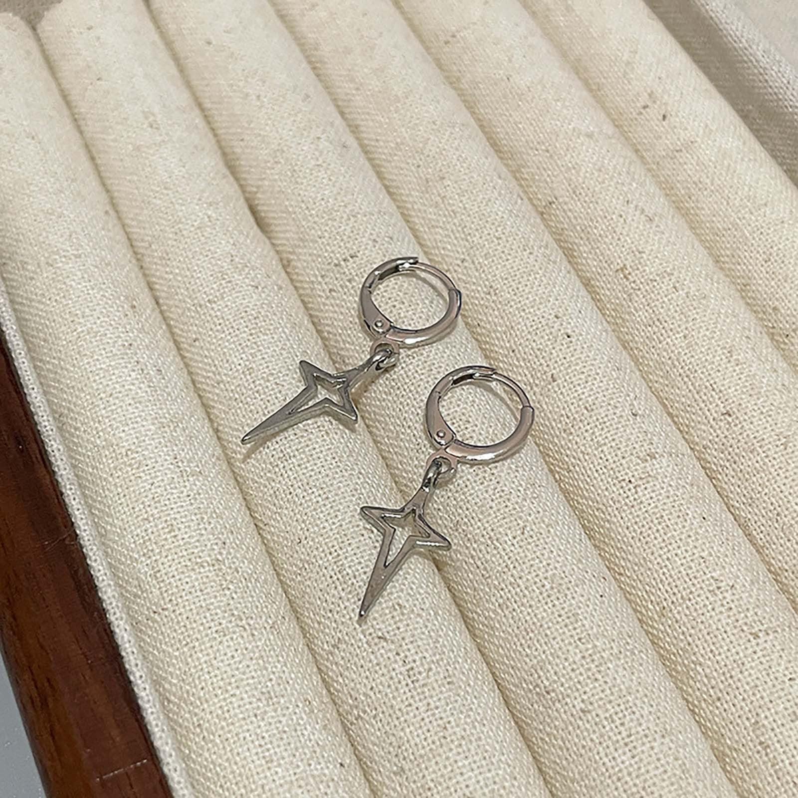 Hypoallergenic Silver & Gold Dangle Stud Earrings for Women - Cute Fashion Jewelry with Inspirational Design - Perfect for Everyday Wear, Parties & Gifts