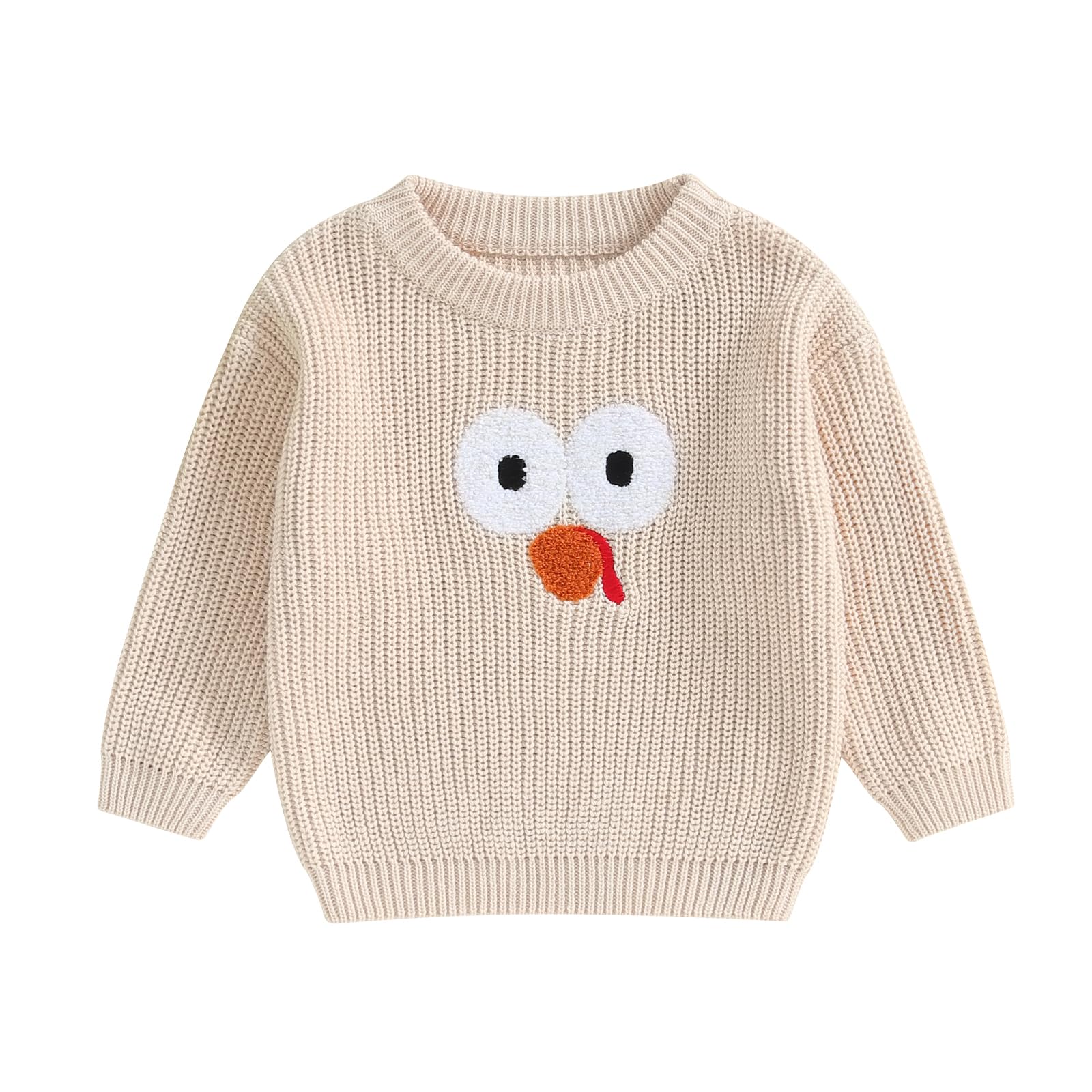 Adorable Baby Thanksgiving Outfits for Toddler Boys & Girls - Cute Turkey Embroidered Sweater for Newborns & Infants | Fall & Winter Holiday Clothes for Family Gatherings & Photo Shoots