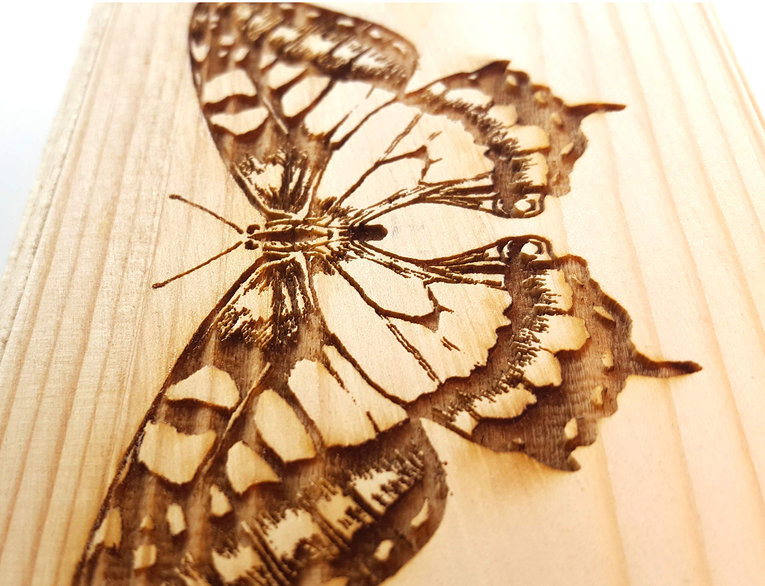 Handcrafted Swallowtail Butterfly Wooden Keepsake Box with Personalized Engraving - Decorative Jewelry Storage Box with Secure Latch for Rings, Necklaces & Small Treasures | Perfect Custom Gift for Weddings, Anniversaries & Special Occasions