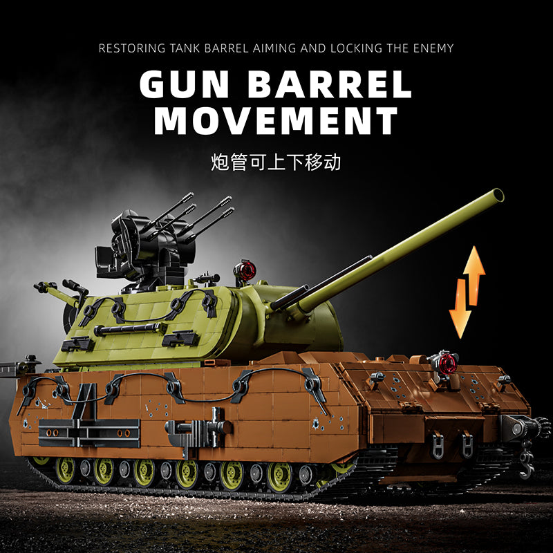 12GO 98002 Panzer VIII Maus Land Cruiser Version - 1/35 Scale German WWII Super Heavy Tank Model Kit for Collectors & Hobbyists - Perfect for Military History Displays & Wargaming Scenarios