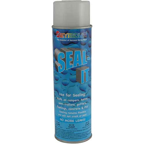Seal-It Multipurpose Sealant - 15 Oz Clear (12 Cans/Case) - Waterproof Adhesive for Home Repairs, Plumbing & DIY Projects