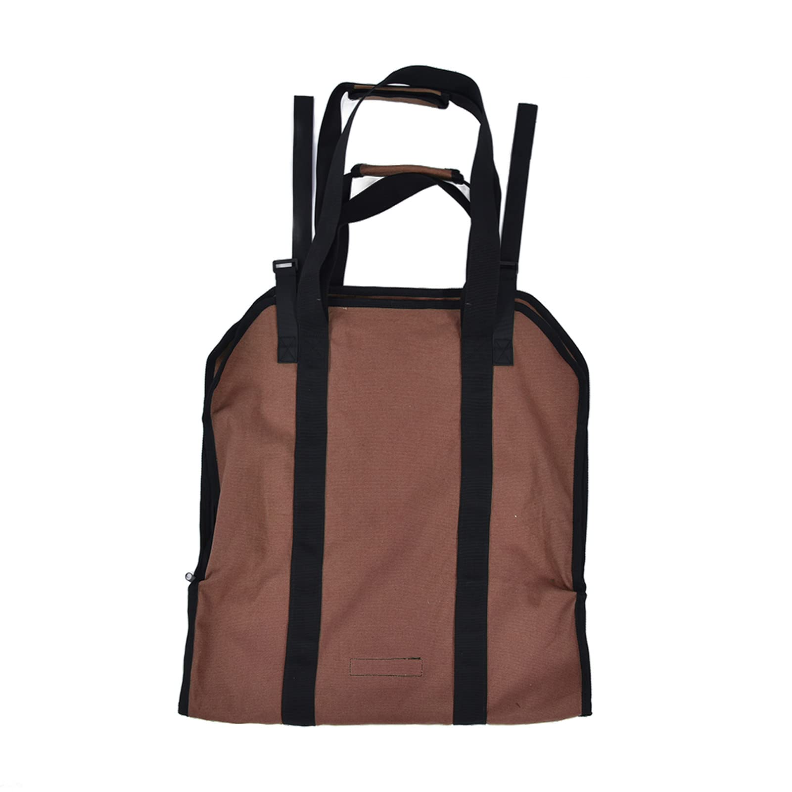 Yosoo Firewood Storage Bag - Durable Oxford Cloth Wood Carrier for Camping, Hiking & Outdoor Firewood - Lightweight Portable Firewood Holder for Home, Backyard & Fireplace (Brown)