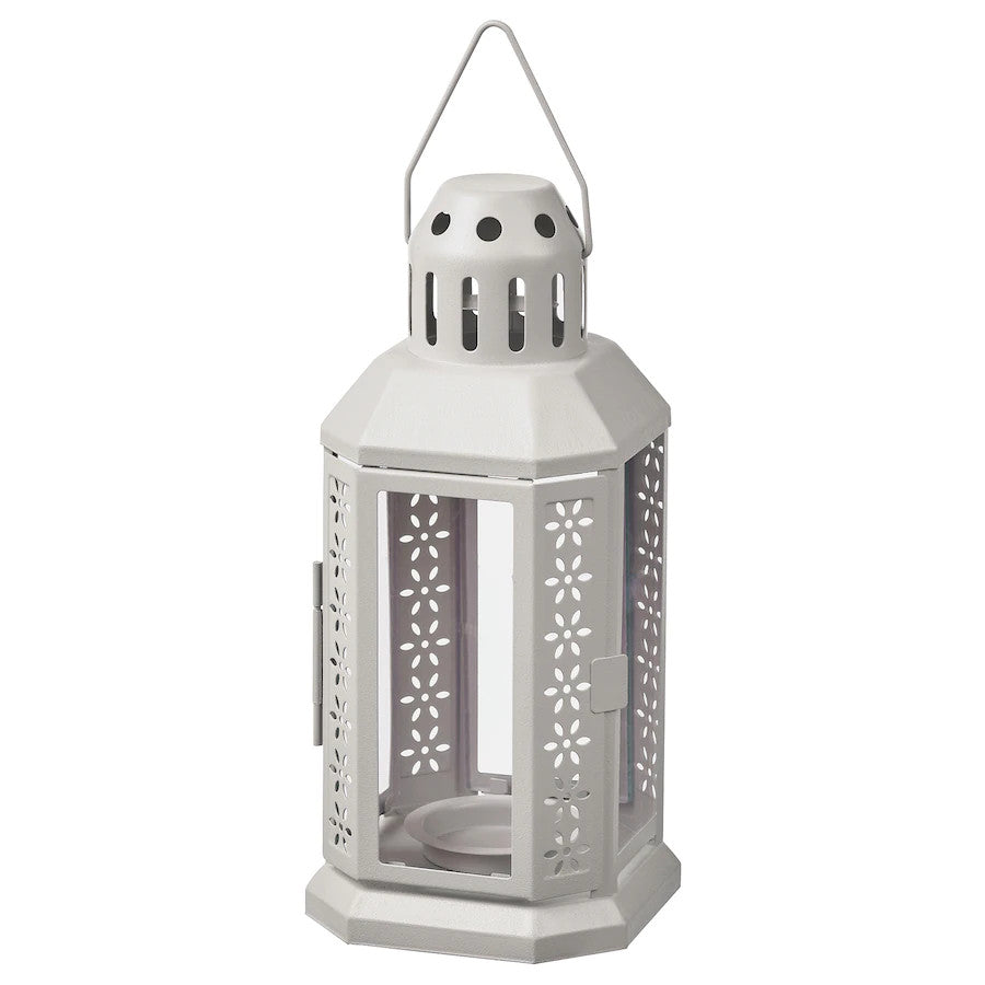 10 Pack Grey Metal Miners Lanterns - Vintage Candle Holders for Summer Weddings, Home Parties, Balcony & Deck Decor (21cm, Holds Tealight Candles) | Rustic Outdoor & Indoor Lighting for Garden, Patio, Table Centerpieces