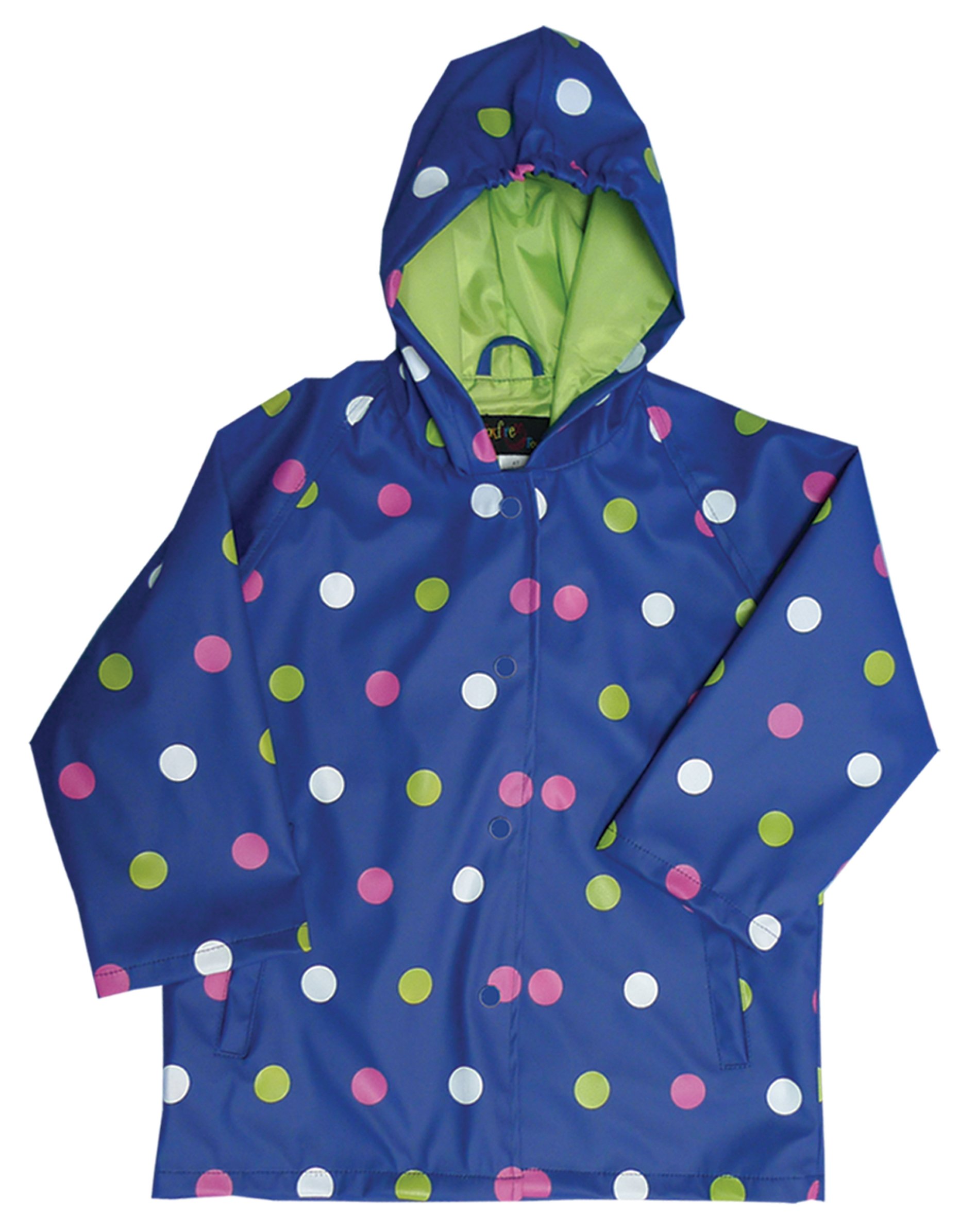 Waterproof Foxfire Raincoat for Kids - Boys & Girls Lightweight Hooded Jacket for Outdoor Play, School & Rainy Day Adventures