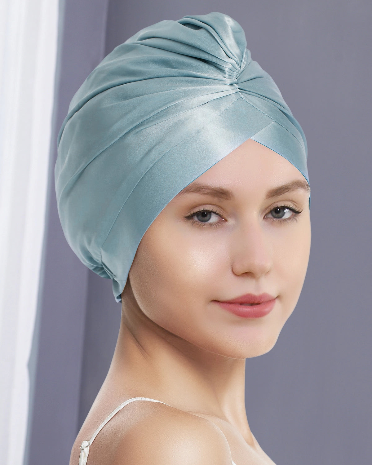 Silk Hair Wrap Turban for Women - Soft & Absorbent Hair Towel for Drying & Styling - Perfect for Post-Shower, Salon, Spa & Home Use