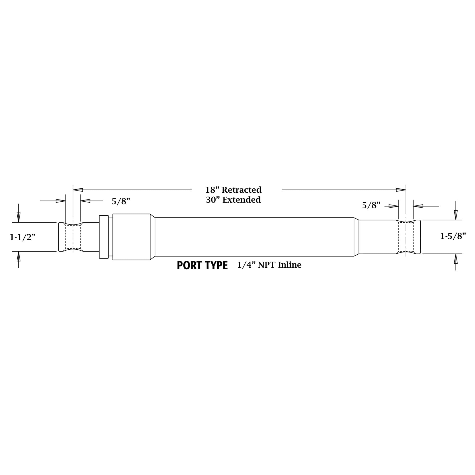 Buyers Products 1304010 Power Angling & Lift Cylinder - Heavy Duty Hydraulic Cylinder for Dump Trucks, Trailers & Snow Plows | Perfect for Construction, Agriculture & Winter Road Maintenance