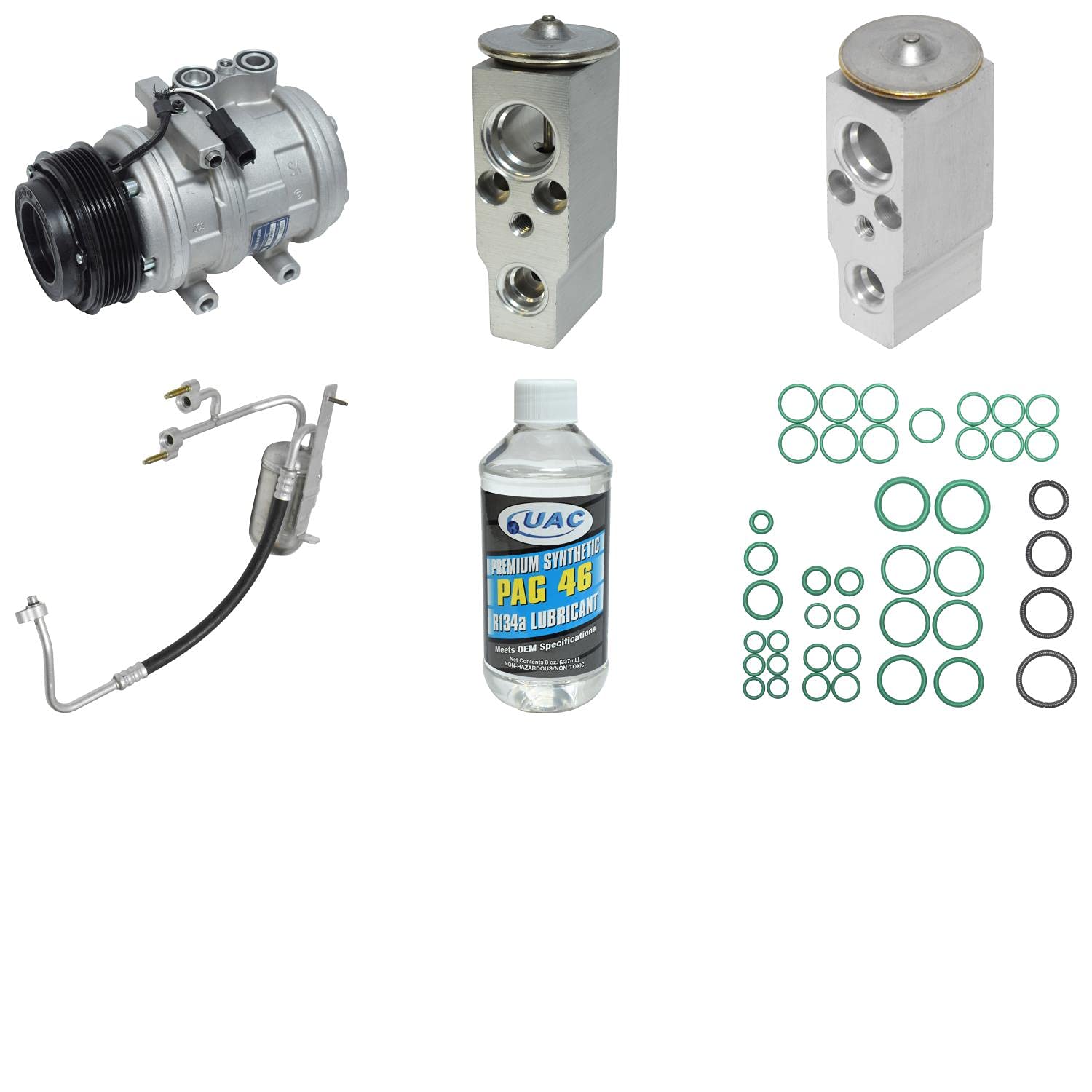 HVAC A/C Compressor Replacement Kit - Compatible with Multiple Car Models - High Performance Auto Air Conditioning Parts - Perfect for DIY Repairs & Professional Mechanics